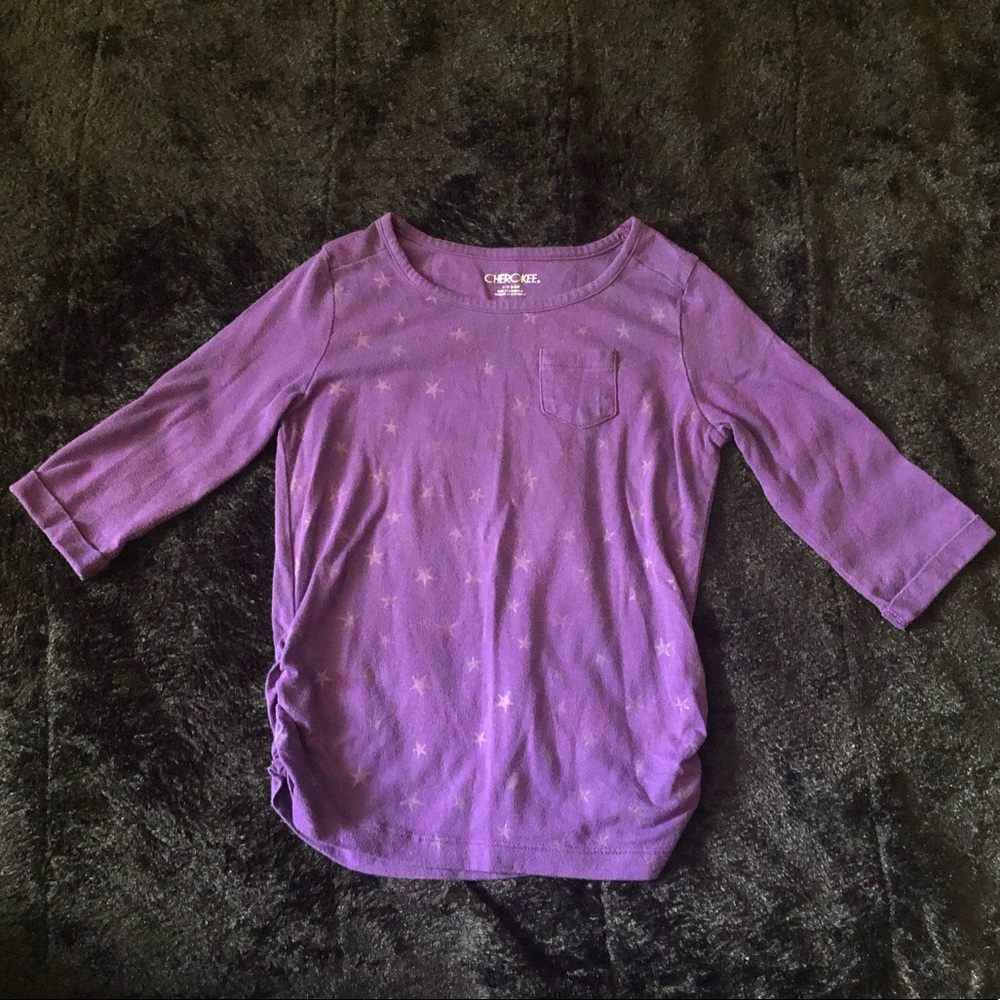 Cherokee Purple 3/4 Sleeve Shirt w/ stars ✨